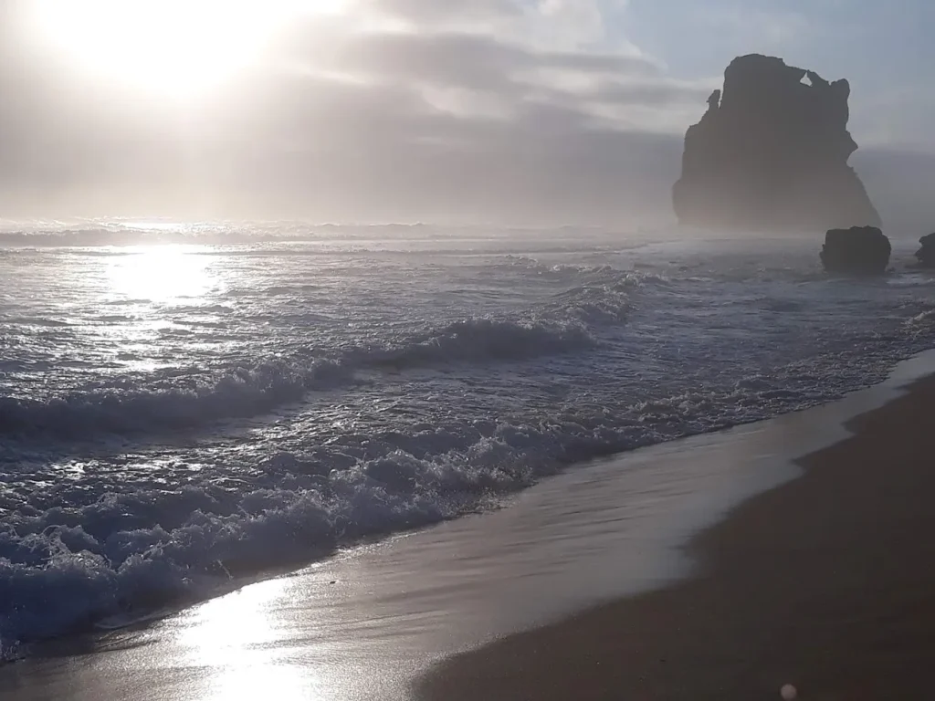 a view of the ocean at gibson steps